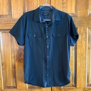 Kenneth Cole Reaction Black Button-Down Shirt